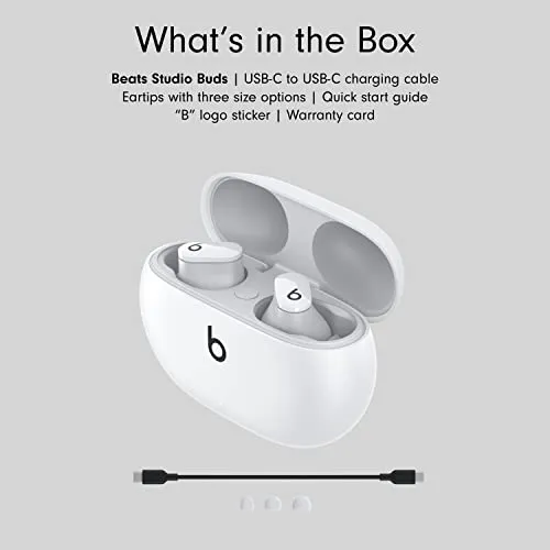 Beats Studio Buds with AppleCare  for Headphones (2 Years) - White