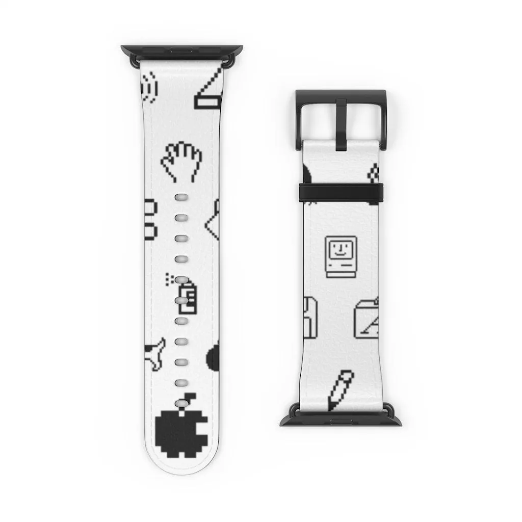 Beige Retro Mac Icons Apple Watch Band