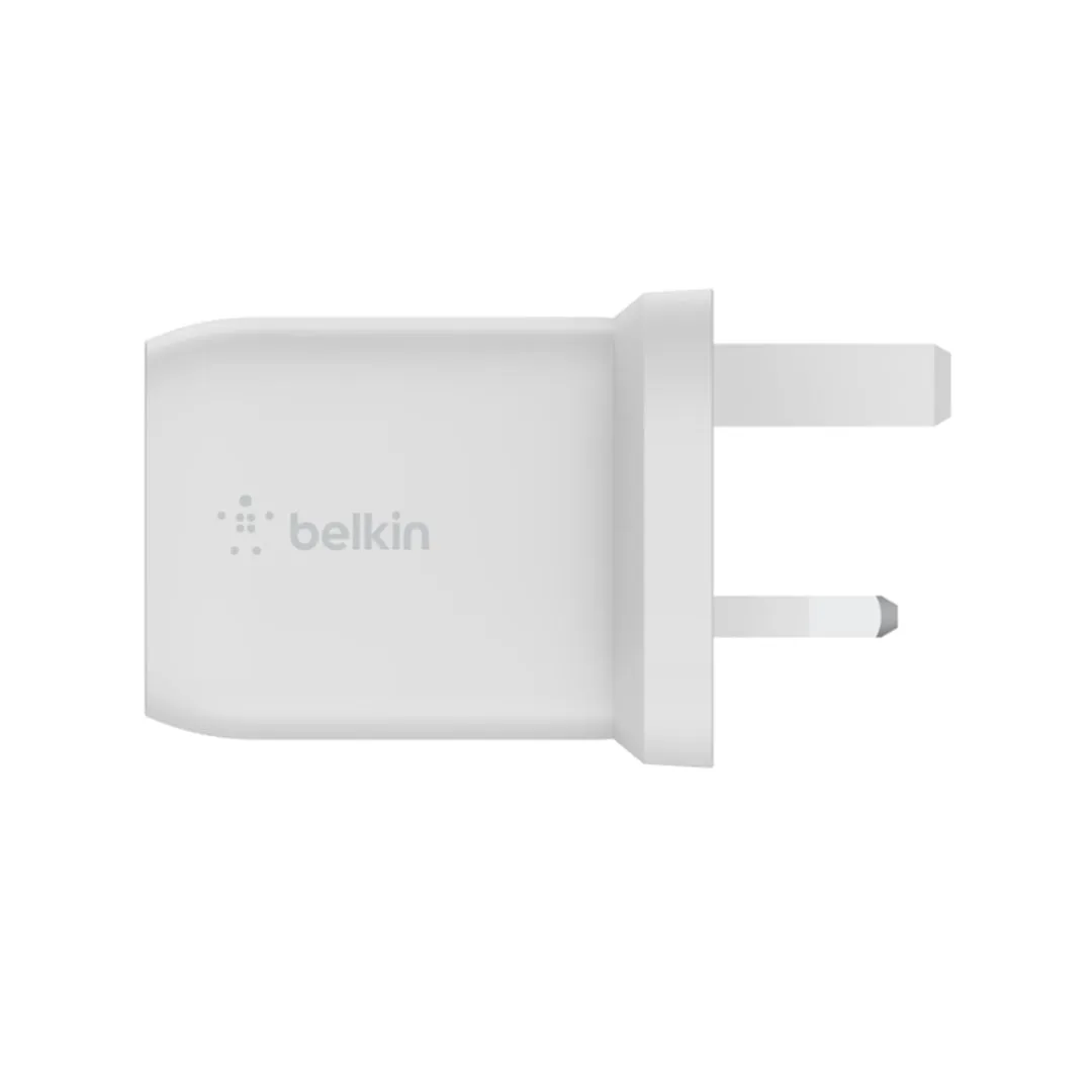 Belkin WCH013myWH 65W Dual USB-C Wall Charger (White)