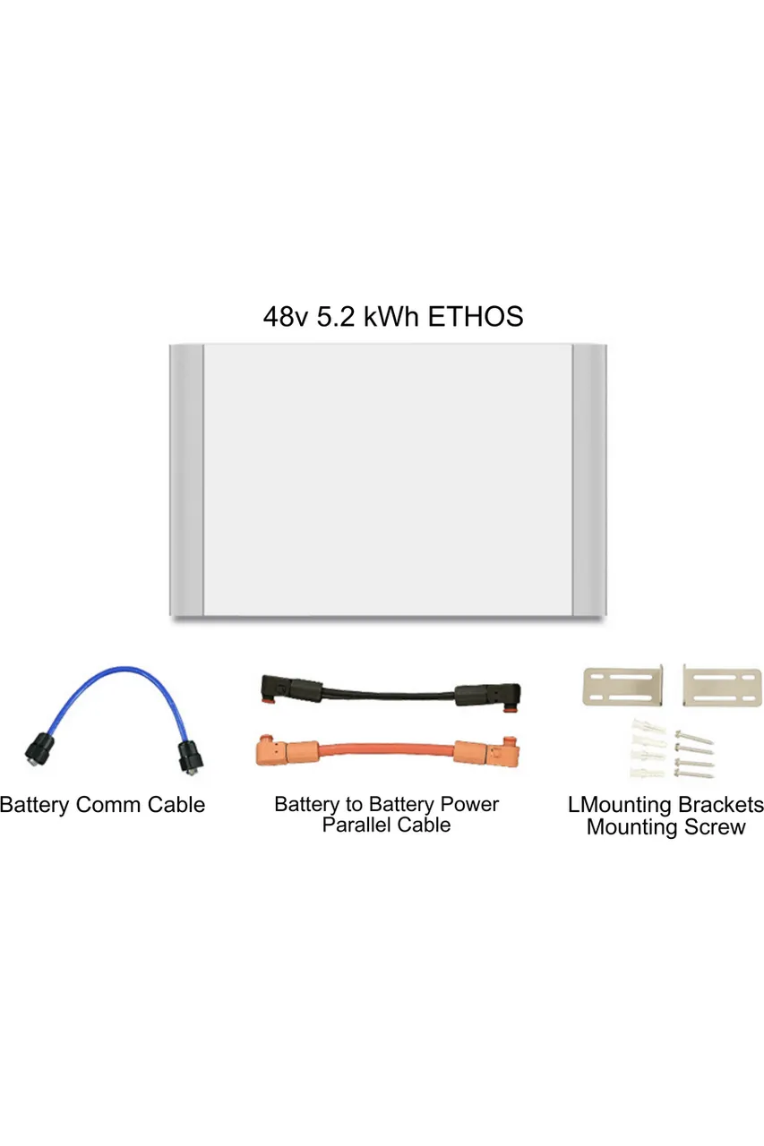 BigBattery | ETHOS Battery EG4-18Kpv Bundle - Indoor & Outdoor Energy System | 12kW Output Total w/ 10.2kWh to 30.7kWh [BNDL-B0004]