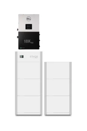 BigBattery | ETHOS Battery EG4-18Kpv Bundle - Indoor & Outdoor Energy System | 12kW Output Total w/ 10.2kWh to 30.7kWh [BNDL-B0004]