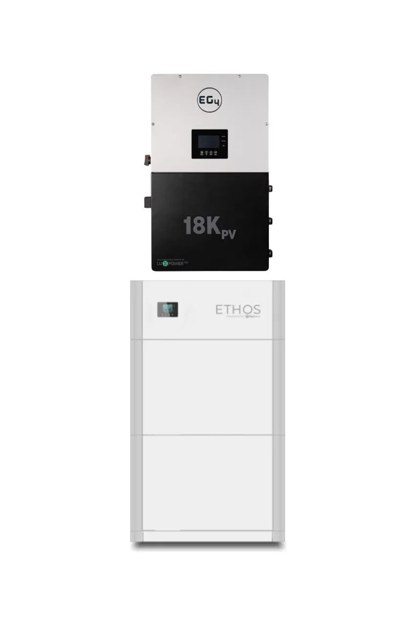 BigBattery | ETHOS Battery EG4-18Kpv Bundle - Indoor & Outdoor Energy System | 12kW Output Total w/ 10.2kWh to 30.7kWh [BNDL-B0004]