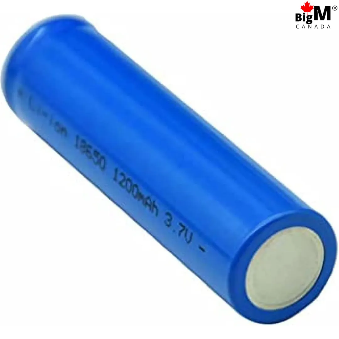 BigM 3.7v 18650 Rechargeable Battery 1200mAH Lithium Ion