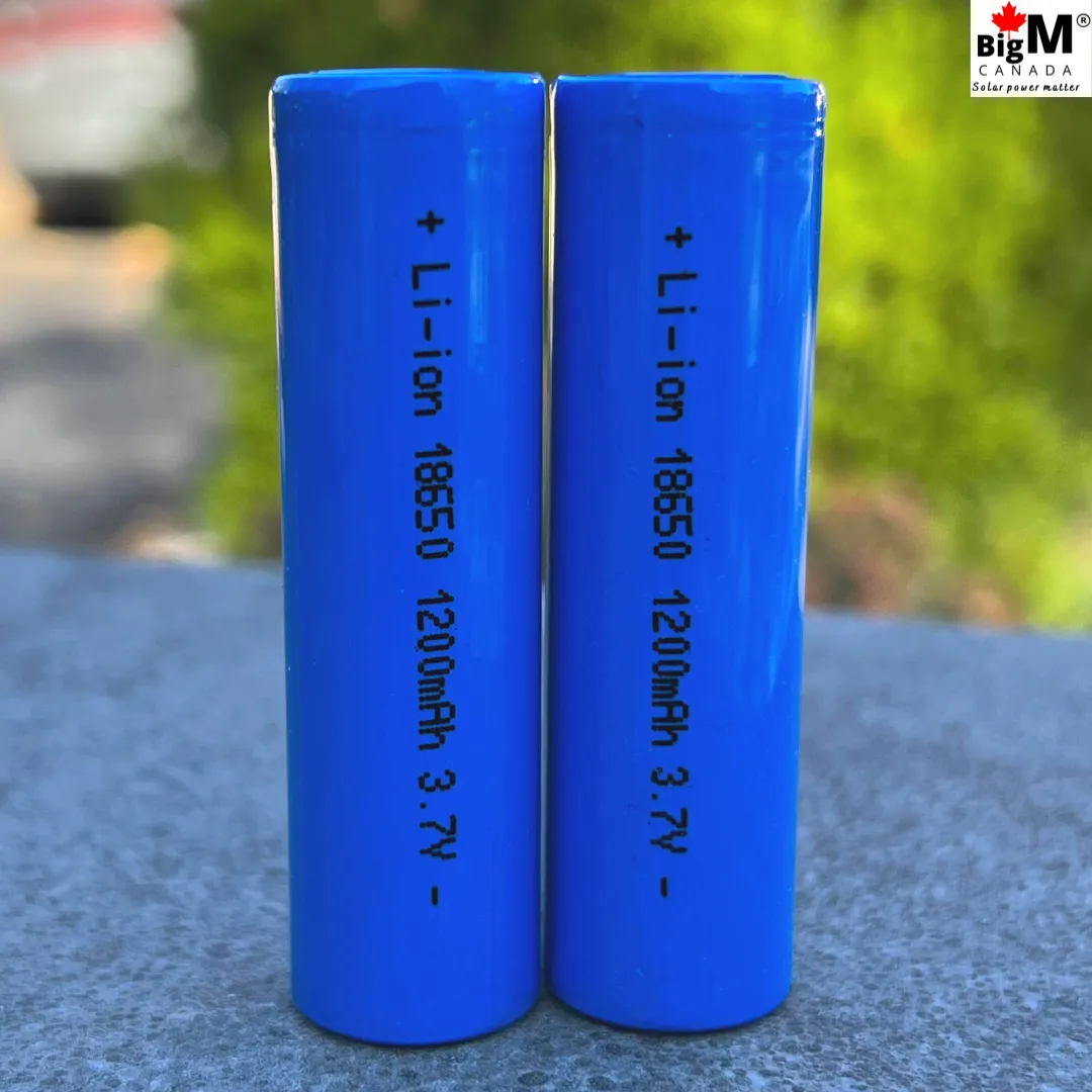 BigM 3.7v 18650 Rechargeable Battery 1200mAH Lithium Ion