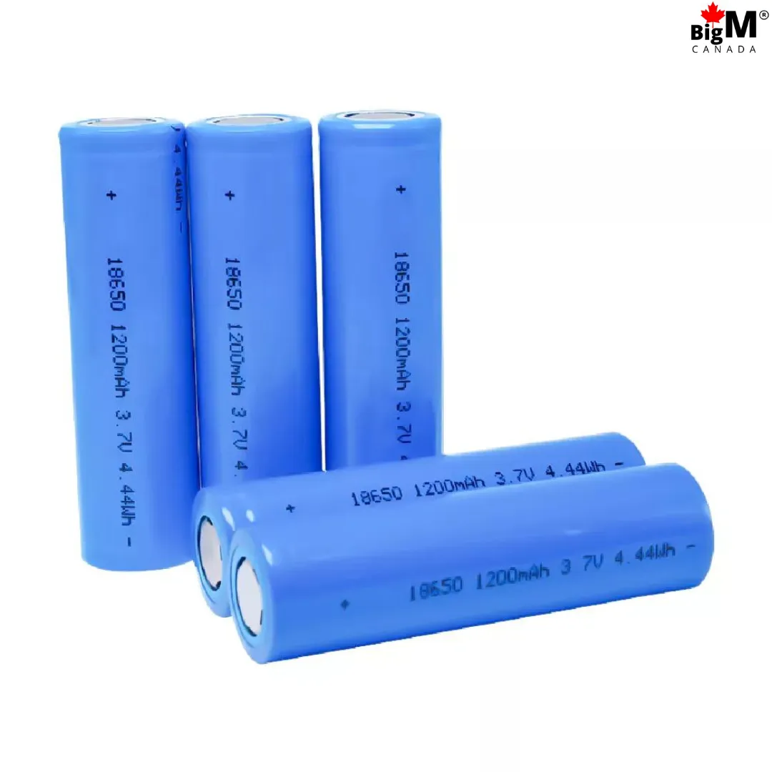 BigM 3.7v 18650 Rechargeable Battery 1200mAH Lithium Ion