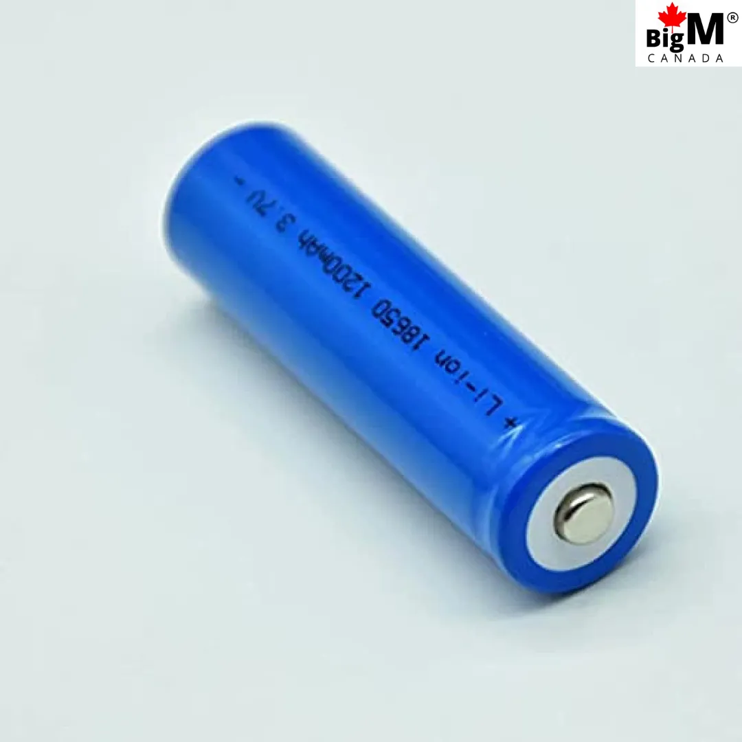 BigM 3.7v 18650 Rechargeable Battery 1200mAH Lithium Ion