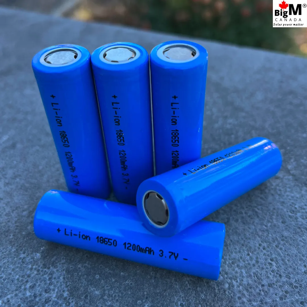 BigM 3.7v 18650 Rechargeable Battery 1200mAH Lithium Ion