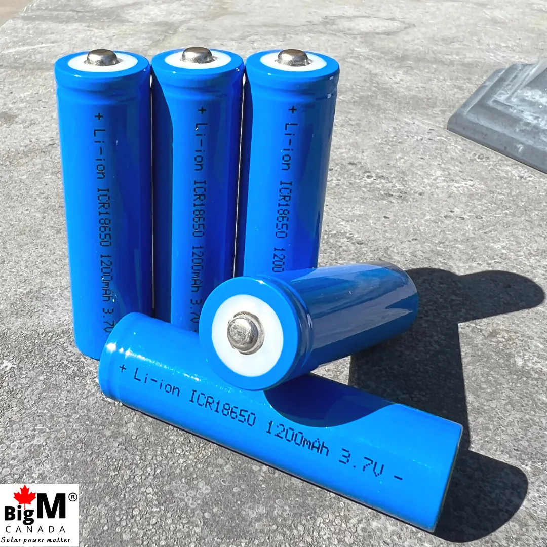 BigM 3.7v 18650 Rechargeable Battery 1200mAH Lithium Ion