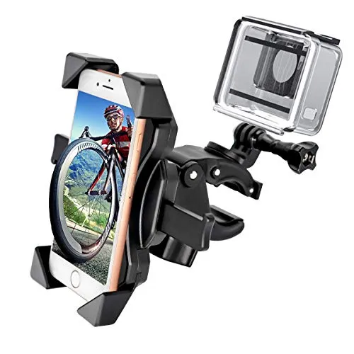 Bike Phone Mount Adjustable Motorcycle Bike Phone Holder 4 and 6.5 Inches