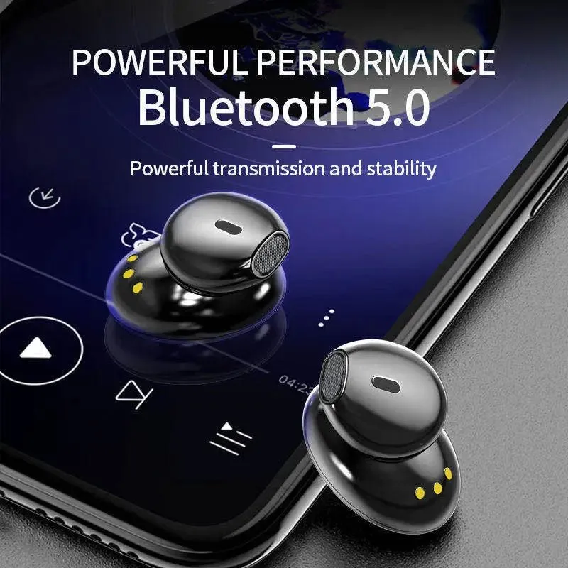 Bluetooth Earphone Earbuds with V5.0 Bluetooth Technology | 3500mAh Battery | Crystal-Clear Sound