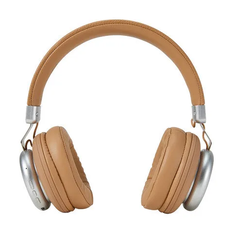 Bluetooth Headphones - Grey/Tan