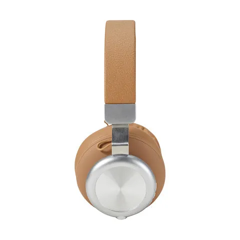 Bluetooth Headphones - Grey/Tan