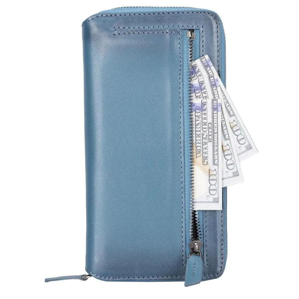 BOULETTA Zippered Leather Detachable Wallet Case