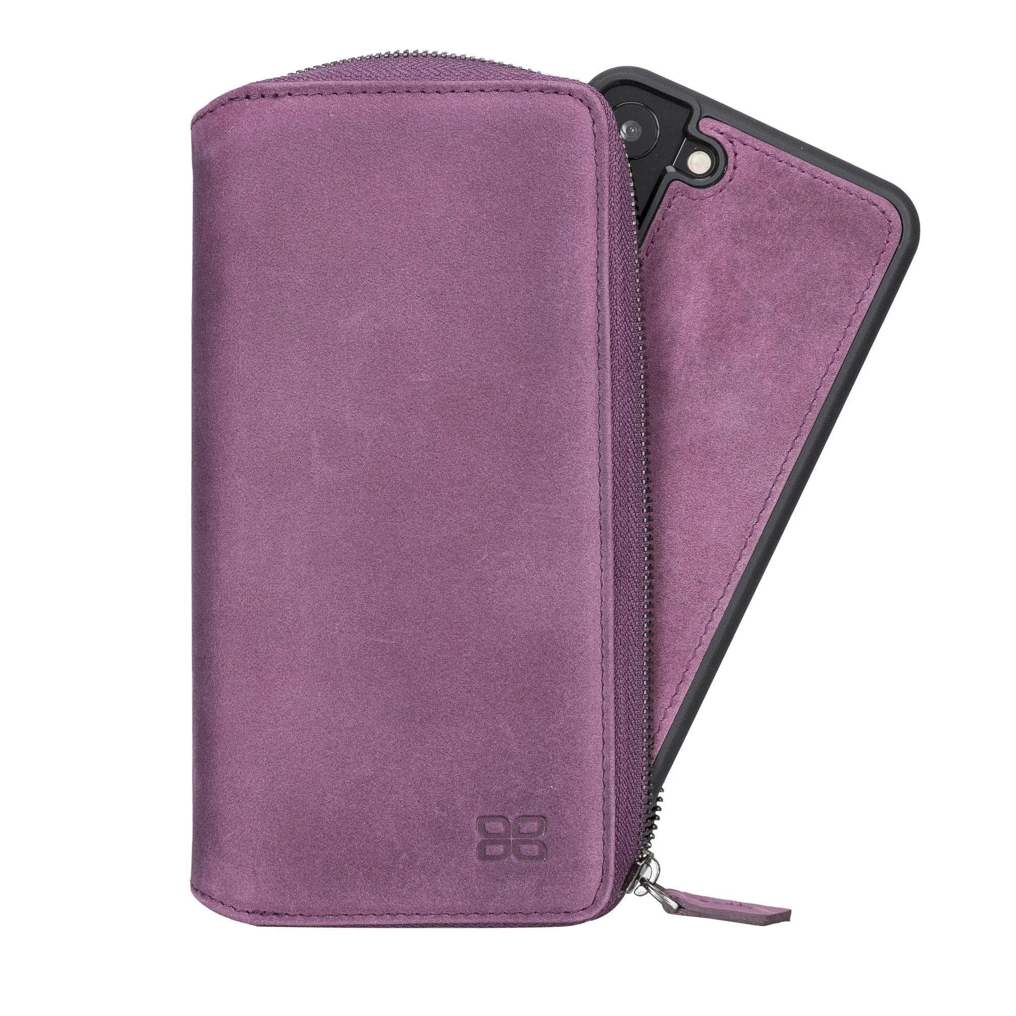 BOULETTA Zippered Leather Detachable Wallet Case