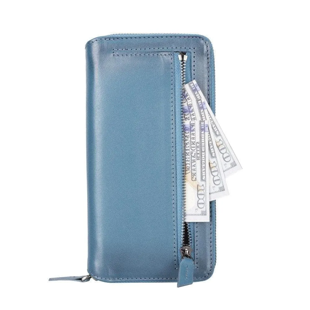 BOULETTA Zippered Leather Detachable Wallet Case