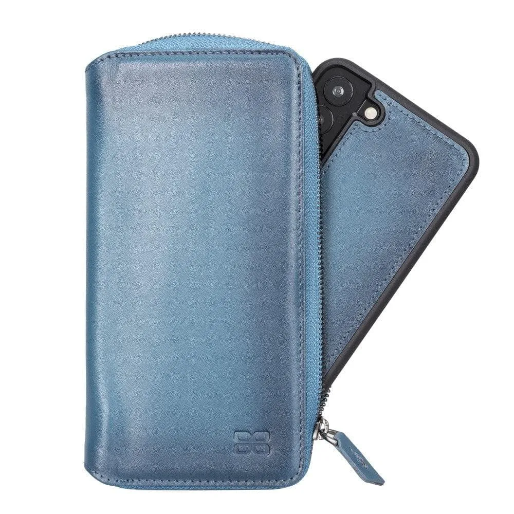 BOULETTA Zippered Leather Detachable Wallet Case