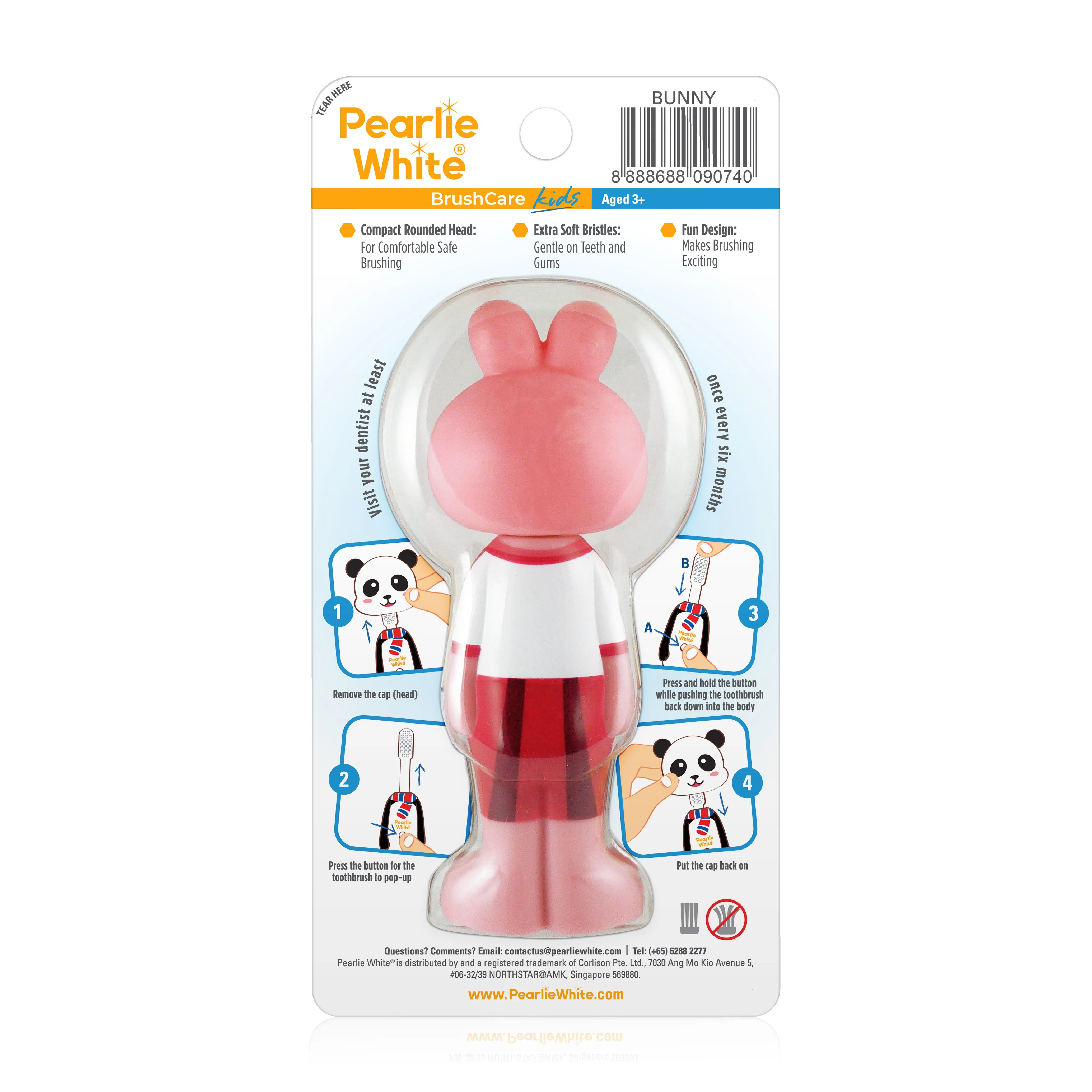 BrushCare Kids Pop-Up Extra Soft Toothbrush