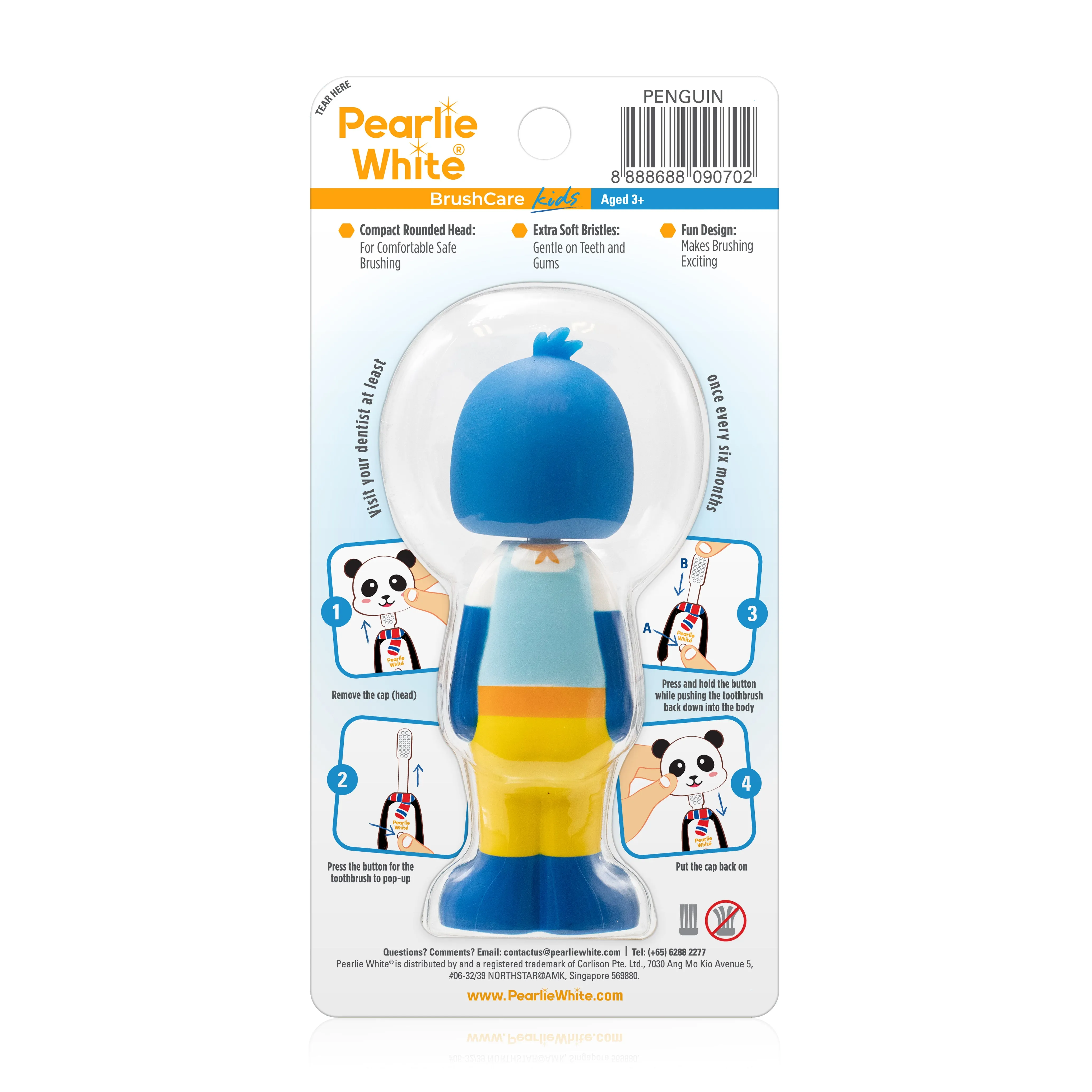 BrushCare Kids Pop-Up Extra Soft Toothbrush