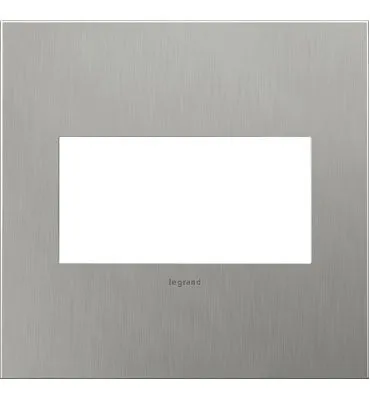 Brushed Stainless, 3-Gang  Wall Plate