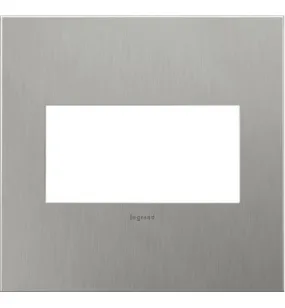 Brushed Stainless, 3-Gang  Wall Plate