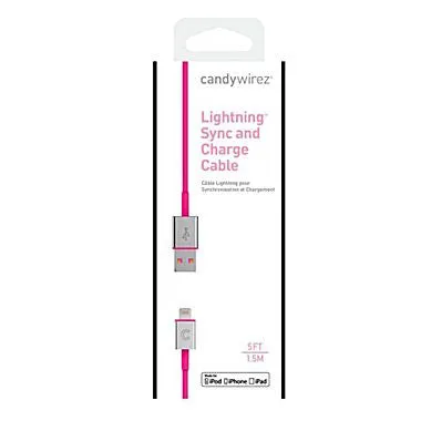 Candywirez® iPhone Lightning to USB Sync/Charge Cable