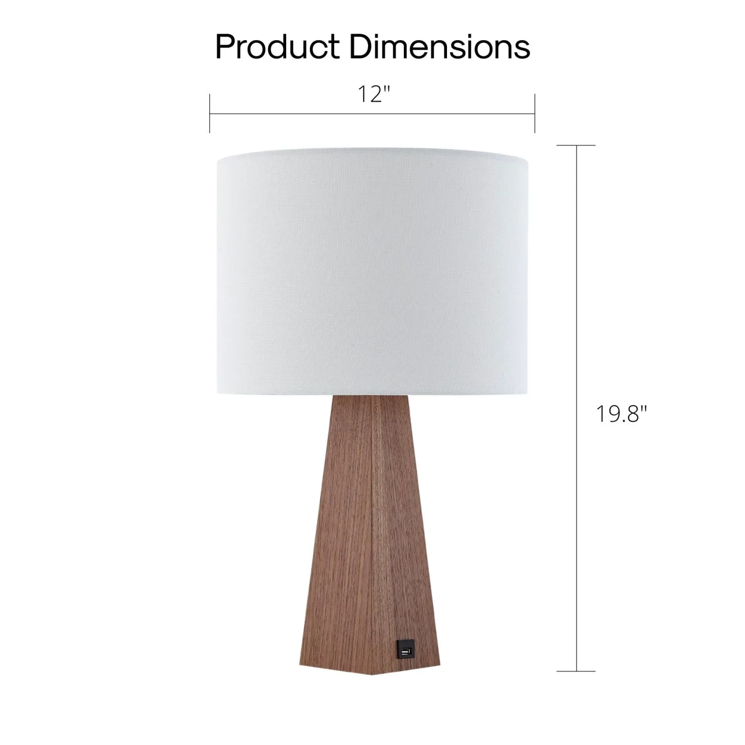 Carley Table Lamp with USB Port