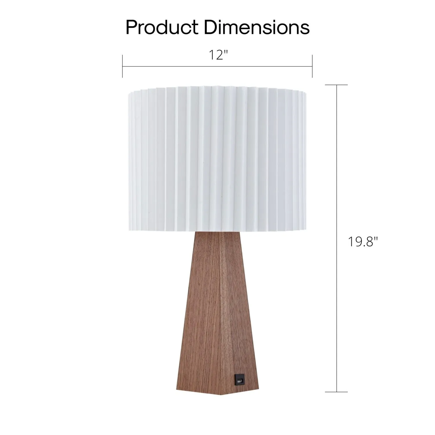 Carley Table Lamp with USB Port