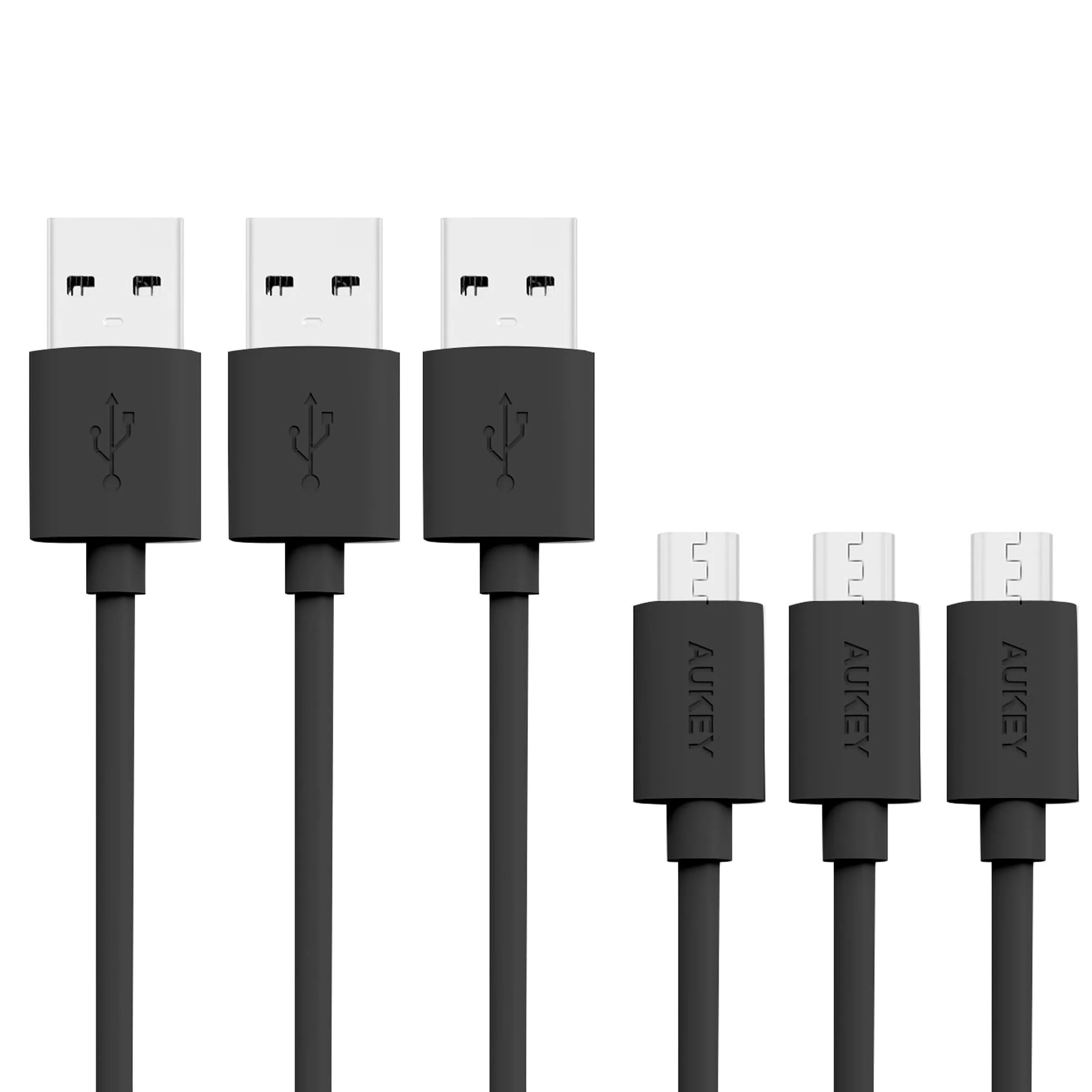 CB-D10 20AWG QUalcomm Quick Charge 2.0/3.0 Micro USB Cable (3Pack)