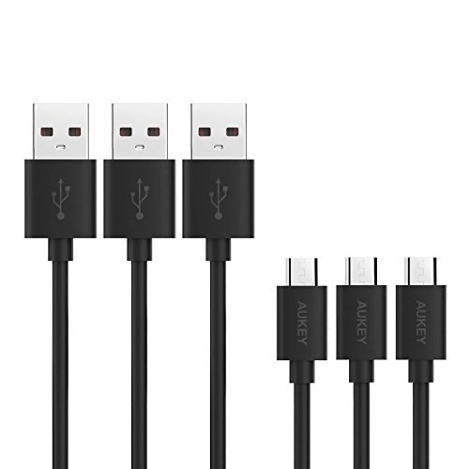 CB-D10 20AWG QUalcomm Quick Charge 2.0/3.0 Micro USB Cable (3Pack)