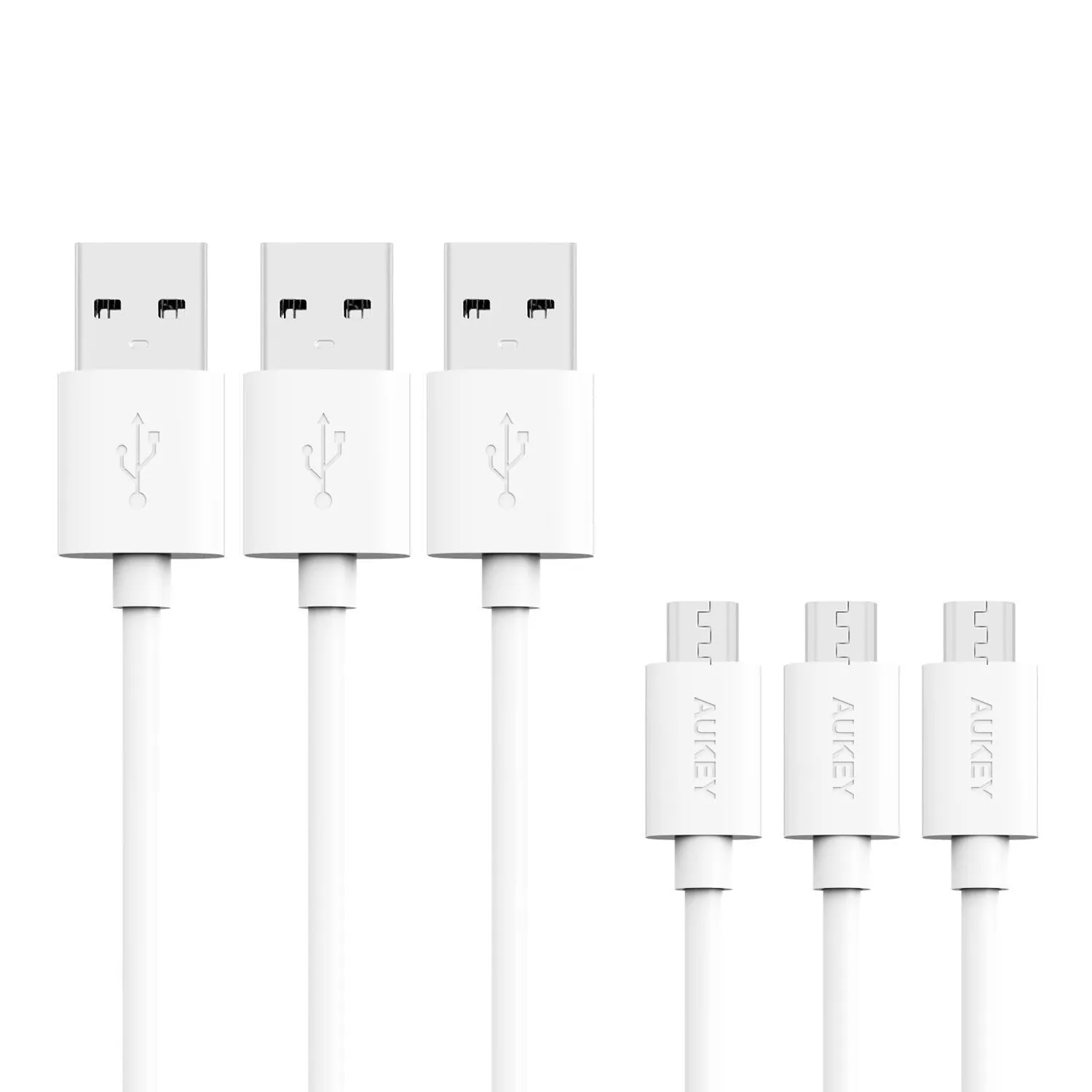 CB-D10 20AWG QUalcomm Quick Charge 2.0/3.0 Micro USB Cable (3Pack)