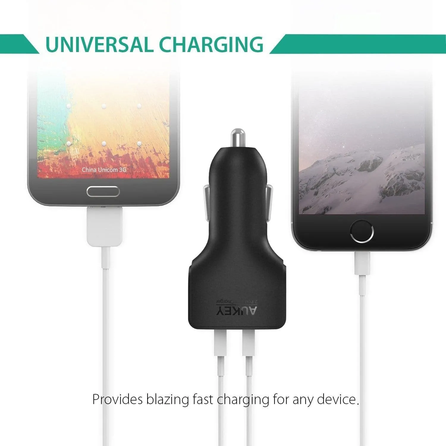 CC-S3 24W 4.8A Compact Dual Port Car Charger with AiPower