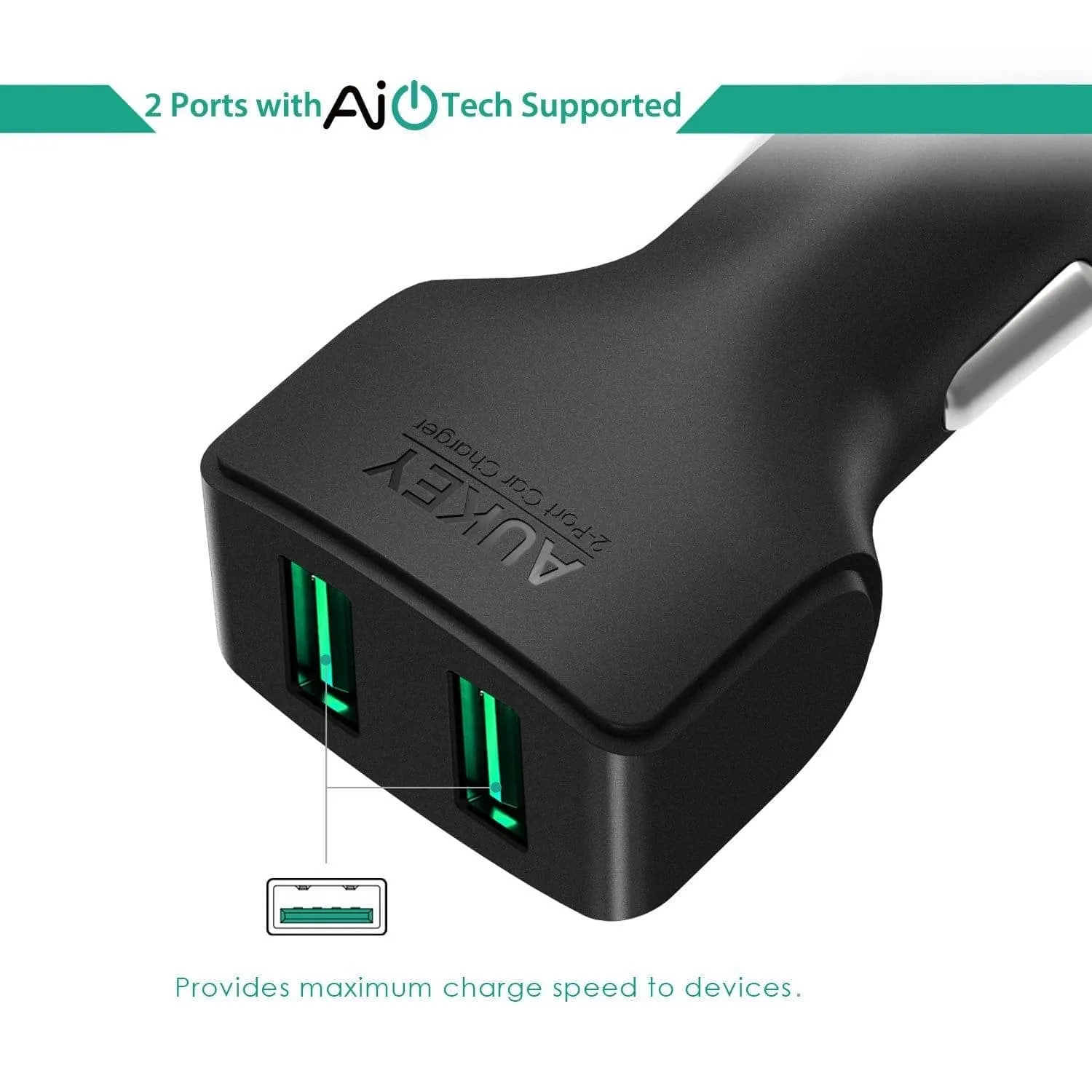 CC-S3 24W 4.8A Compact Dual Port Car Charger with AiPower