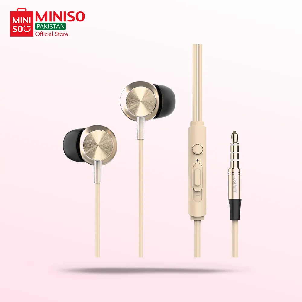 CD Pattern Hi-fi In-ear Earphones (Golden)