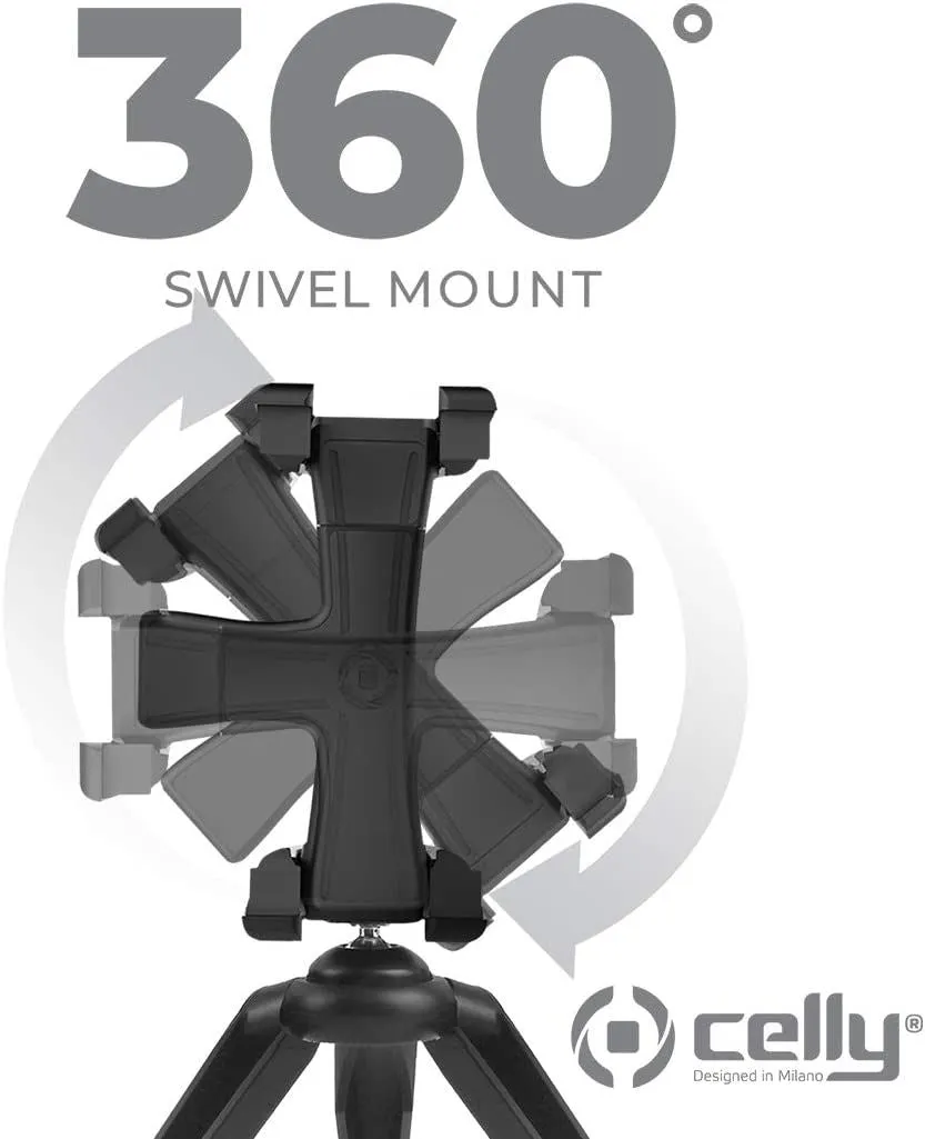 Celly Nano Tri Tripod Holder Black - CLICKNANOTRIBK