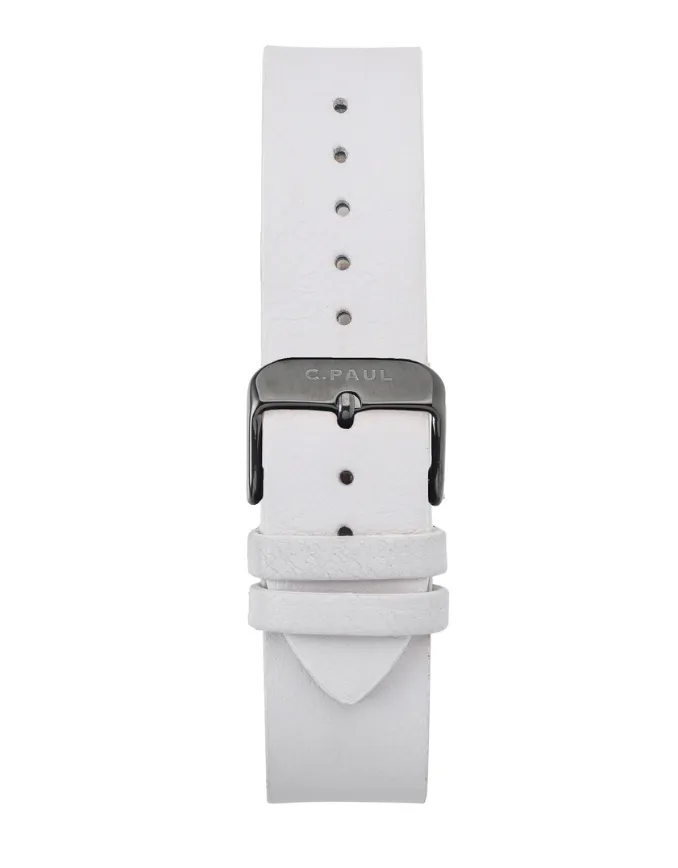 Christian Paul 43mm Leather Watch Band