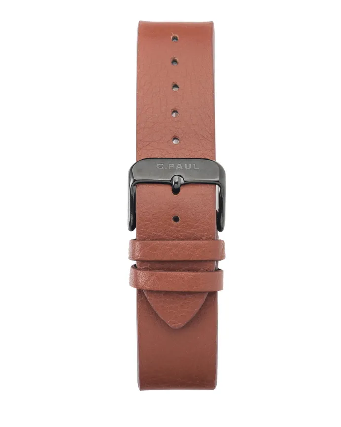 Christian Paul 43mm Leather Watch Band