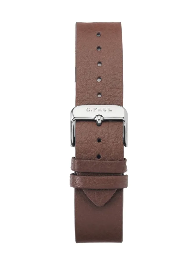 Christian Paul 43mm Leather Watch Band