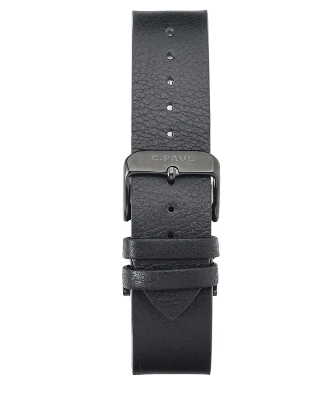 Christian Paul 43mm Leather Watch Band