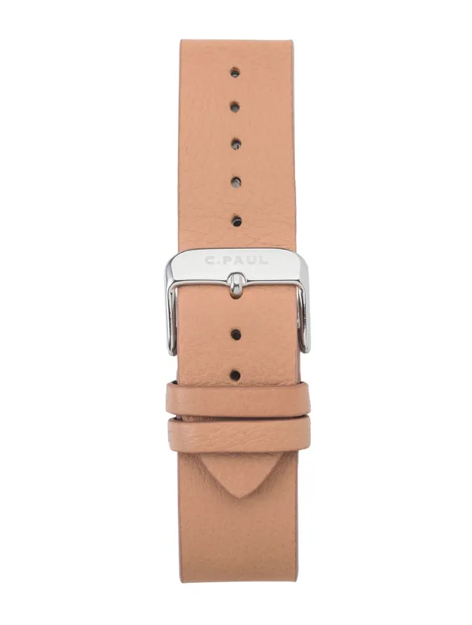 Christian Paul 43mm Leather Watch Band