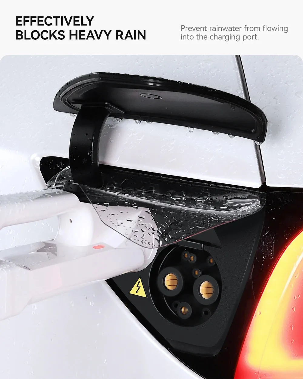 Compatible for Tesla Model 3 Model Y 2021-2024 Charger Port Cover Outdoor Dustproof TPU