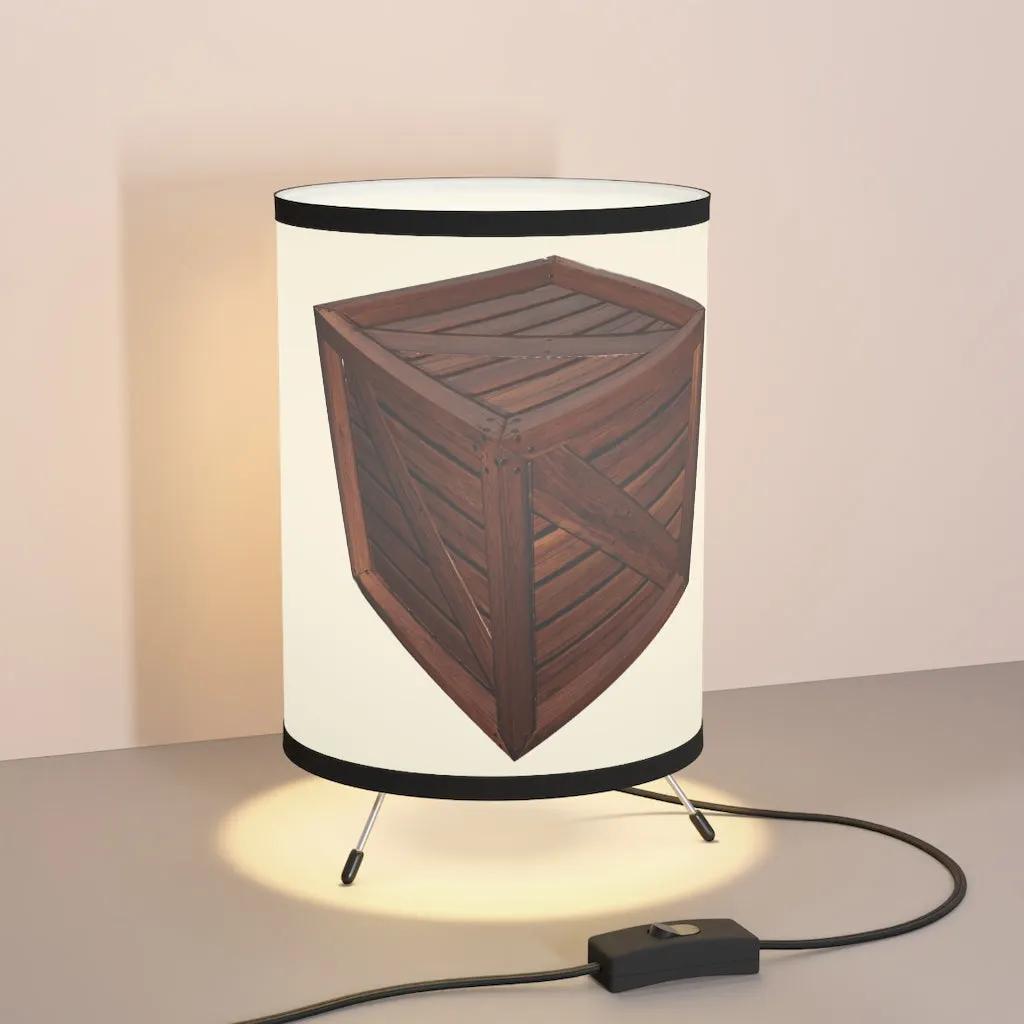 Crate Tripod Lamp with High-Res Printed Shade, US/CA plug