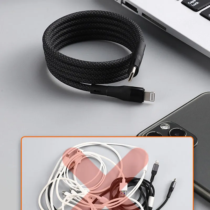 Creative Folding Magnetic Data Cable