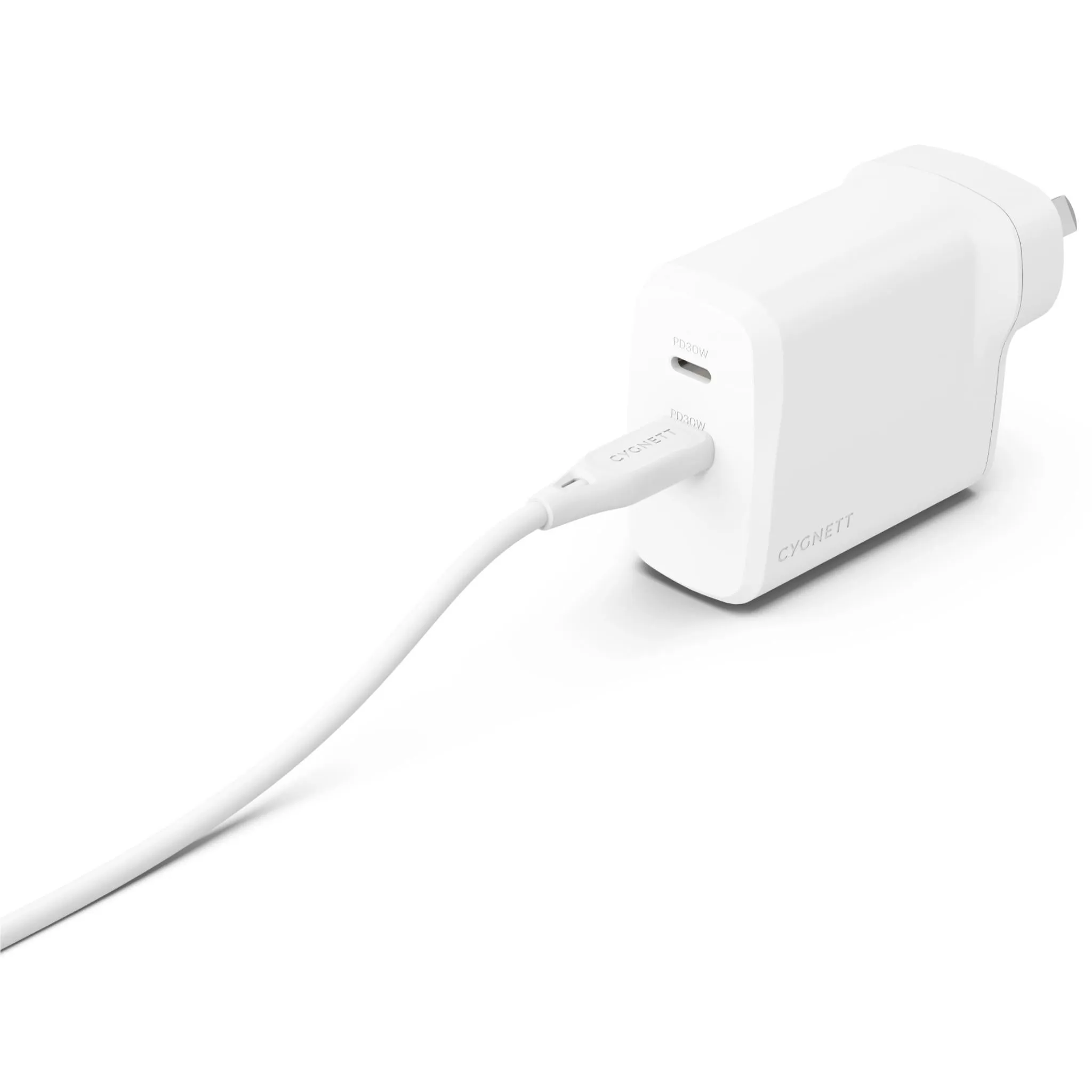 Cygnett PowerPlus 60W Dual Port Wall Charger (White)