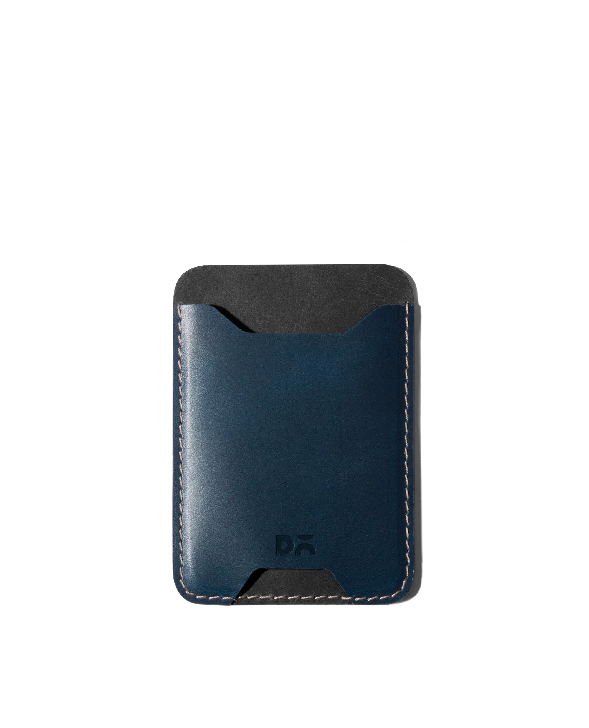 Deep Navy CardSafe Leather Phone Wallet