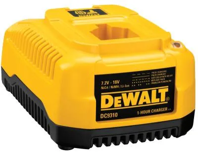 DeWalt® 1 Hour Charger; 1 Hour Charger 7.2 - 18 Volt; NiCd/NiMH/Li-Ion Fast Charger, DC9310