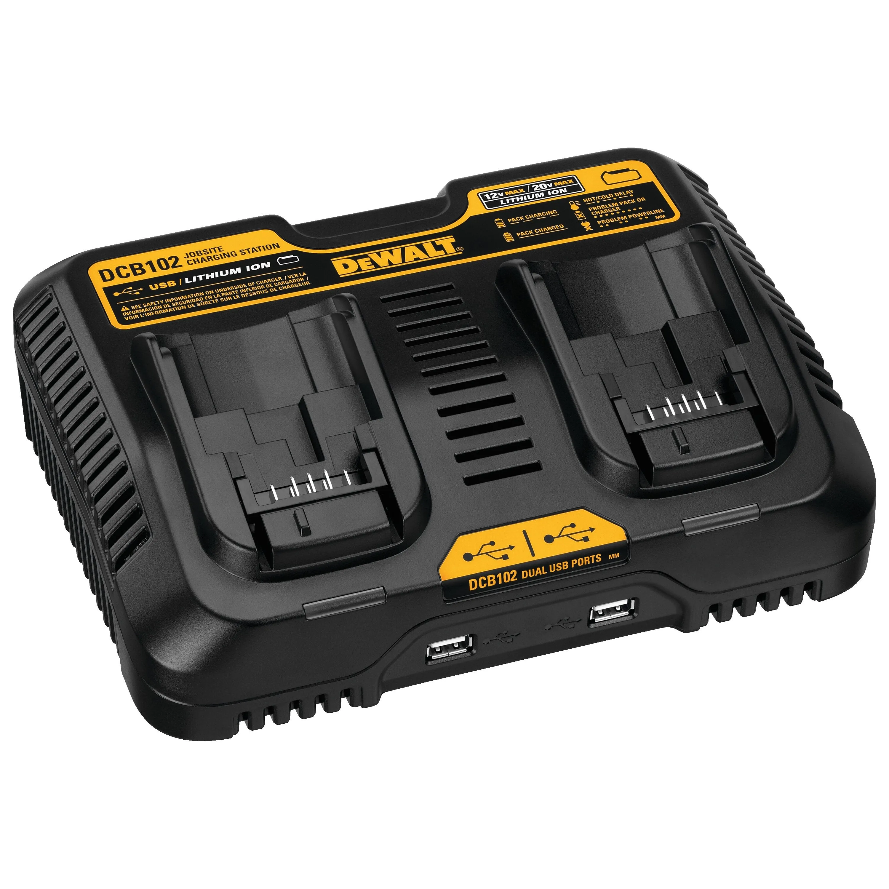 DeWalt DCB102 12V - 20V MAX Jobsite Charging Station