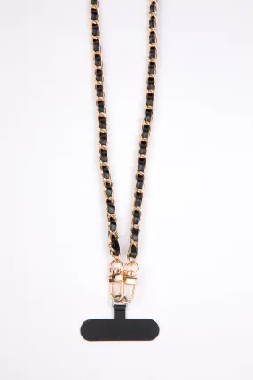 Dina Phone Chain, Black