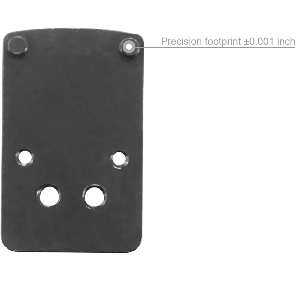 DPP Titanium Red Dot Mount Plate Adapter Aluminum Alloy Trijicon RMR/Holosun 507C Footprint