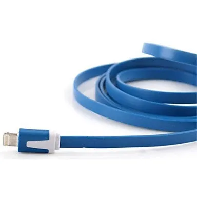 DSB® Flat Noodle USB A to 8-Pin Charging Sync Data Cable for iPhone5/5S/5C/6 iPad Air (3.3 Feet/1.0 Meter)