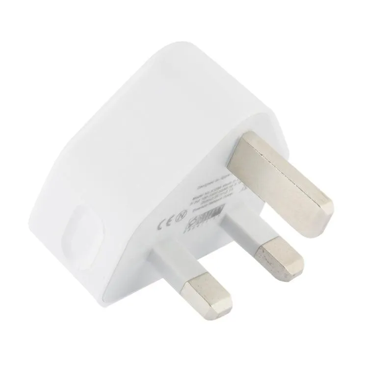 Dual Port USB Wall Charger Adapter for UK with 5V 2.1A Output